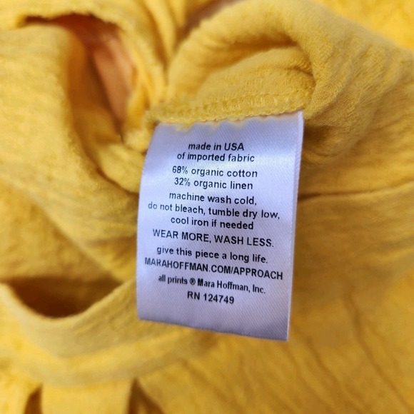 Mara Hoffman Size Small Organic Linen Blend Audre Pants Swim Cover High Waisted - Picture 10 of 13